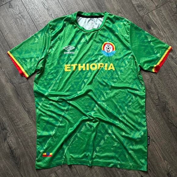 2021 Ethiopia Umbro Home Soccer Futbol Club FC Jersey Shirt - Picture 1 of 7